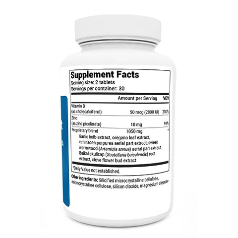 Dr. Berg Nutritionals - Dr. Berg Suporte Imunológico de Emergência c/ Equinácea – Potente Mistura de Extratos Herbais (Aviso: Forte Aroma Herbal) – Inclui 2.000 UI de Vitamina D