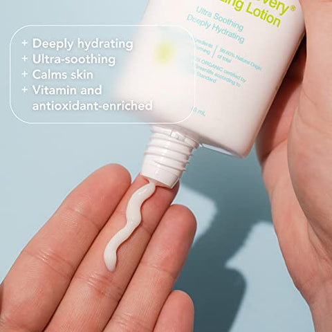 Coola Organic Radical Recovery Loção Corporal Pós-Sol, Aloe Vera, Agave e Óleo de Lavanda para Alívio de Queimaduras Solares, 150ml