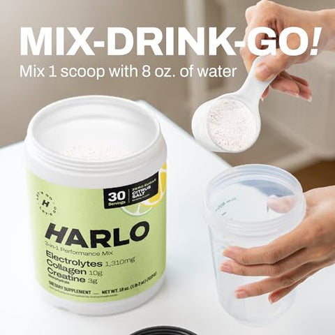 Mistura de Bebida Eletrolítica de Sal de Laranja com Colágeno Bovino – 500g - Harlo