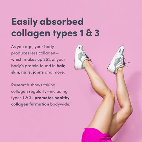 Super Collagen Plus com Vitamina C e Ácido Hialurônico para Hidratação e Saúde da Pele, Cabelos e Unhas, Pó de Colágeno, 200g, 1 Frasco - NeoCell