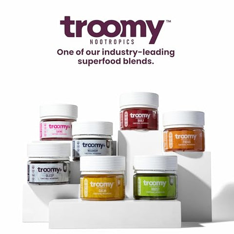 Troomy Nootropics - Troomy Sleep – Gomas de Cogumelo Reishi com Melatonina – Sabor Incrível – Suporte para um Sono Repousante – 60 g