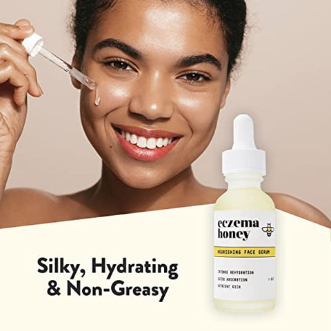 Soro Facial Nutritivo ECZEMA HONEY – Hidratante Diário – Óleo Facial para Eczema, Pele Seca – 30ml