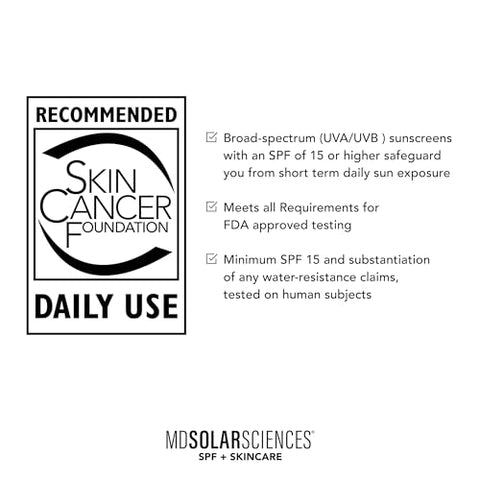 Protetor Solar MDSolarSciences Mineral Crème SPF 50 para Rosto e Corpo – Resistente à Água, Proteção UV de Amplo Espectro – Óxido de Zinco Micronizado Misturável – Acabamento Matte Natural Suave, 50g