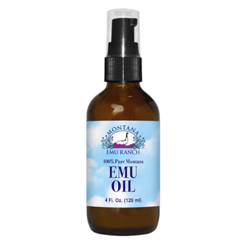 YUNDOO - Óleo de Emu Puro de Montana 100% (4 fl oz / 118 ml) – Benefícios para a pele e cabelo | Emu Oil Brasil