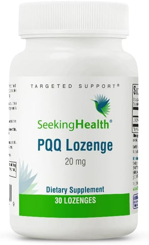 PQQ Lozenge – Suporte Energético | 60 comprimidos | 20mg PQQ | Antioxidante Potente - Seeking Health