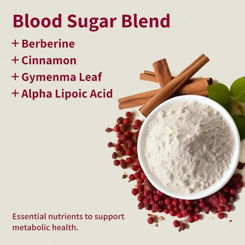 Blood Sugar Blend – Suporte para Açúcar no Sangue Saudável, 60 Cápsulas, Pacote de 2 - Snap Supplements