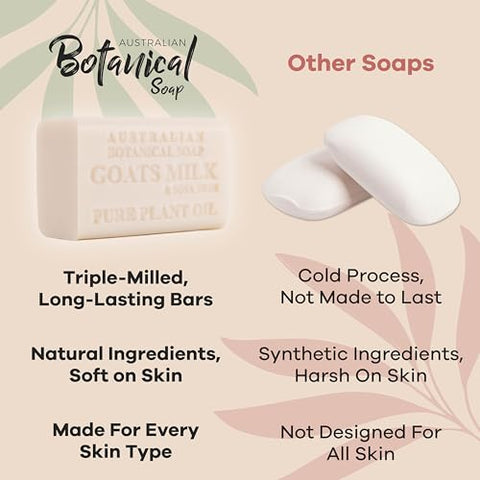 Australian Botanical Soap - Sabonete Botânico Australiano, Leite de Cabra, Mel de Manuka, Capim-limão
