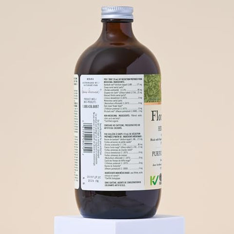 Health Flor-Essence Chá Líquido – Fórmula Antiga de 8 Ervas – Limpeza Natural Completa do Corpo - Flora