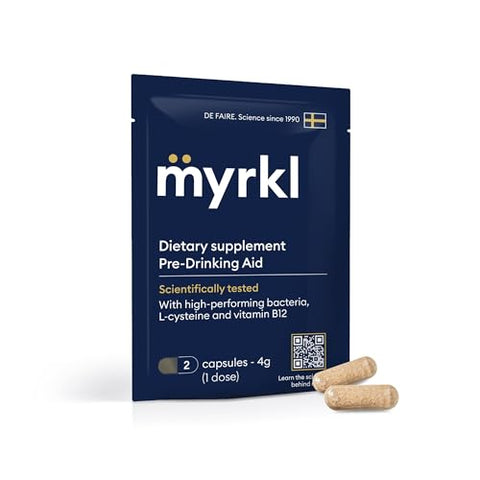 Myrkl - Suplemento Único para Apoio à Saúde do Fígado, Energia Matinal com Probiótico de Alto Desempenho, L Cisteína – Marca em Destaque