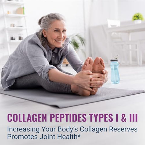 Pó de Peptídeos de Colágeno Live Conscious – Embalagens sem Sabor – Colágeno Hidrolisado em Pó – Cabelo, Pele, Unhas – 100% Natural