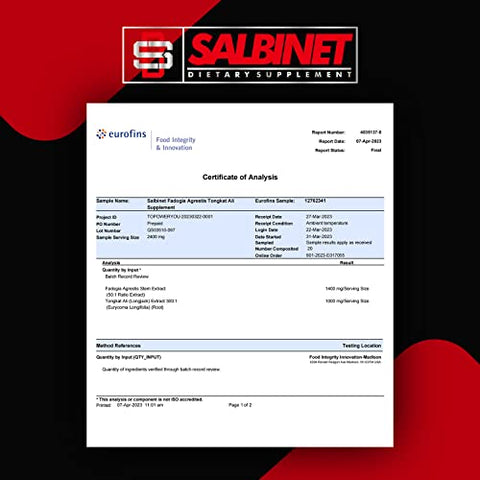 Salbinet - Suplementos Fadogia Agrestis Tongkat Ali – Testados por Terceiros – 1400mg  – 1400mg Fadogia Agrestis