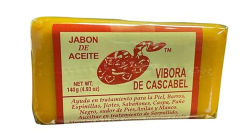 JABON DE ACEITE VIBORA DE CASCABEL - Sabonete Original Rattlesnake (140g) – Pack com 6 unidades
