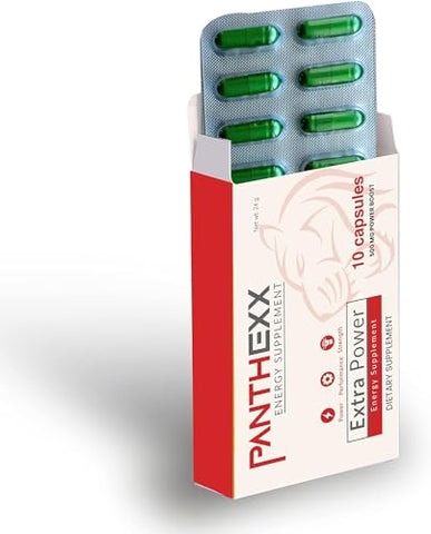 Panthexx - Fórmula de Ação Rápida para Estilo de Vida Ativo | Impulsionador Natural de Energia, 10 Unidades (Pacote de 1)
