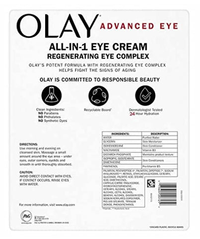 Creme para os Olhos Olay Avançado, 15ml (Pacote com 2) (30g)