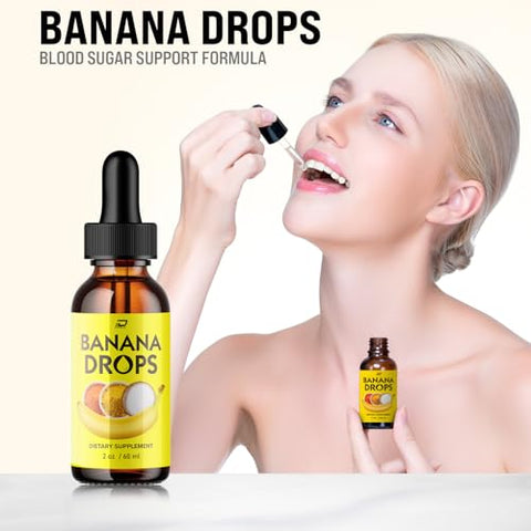 Indelo - Banana Drops – Fórmula Líquida de Suporte Sanguíneo, Suplemento Líquido 100% Natural para a Saúde, Fórmula Extra Forte Oficial Banana Drops, Avaliações BananaDrops (Pacote com 5)