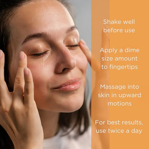 Serum Facial de Vitamina C, Ilumina, Hidrata e Reduz Sinais de Envelhecimento, com Vitamina C, Ácido Hialurônico e Ferúlico, 30 ml - InstaNatural