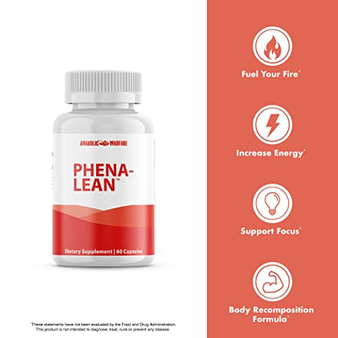 Phena-Lean – Suplemento Termogênico para Composição Corporal – Estimule sua Energia, Aumente o Foco – 60 Cápsulas - Anabolic Warfare