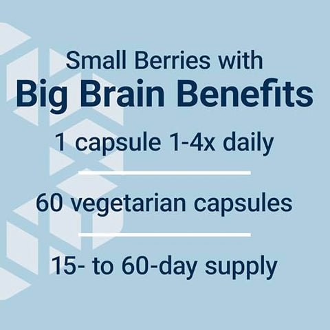Blueberry Extract Capsules – Suplemento de Extrato de Mirtilo em Cápsulas – Suporte à Saúde Cerebral – Não-OGM, Sem Glúten, Vegetariano – 60 Cápsulas - Life Extension