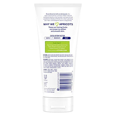 Fresh Skin Apricot Face Scrub 100% Natural Exfoliante Facial 6 oz, 4 Pack - St. Ives