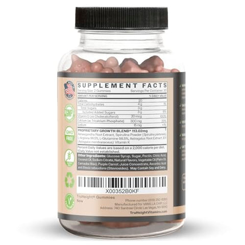 ProHeight - TruHeight Gummies – Suplemento Natural para Crescimento de Altura Infantil – Marca TruHeight