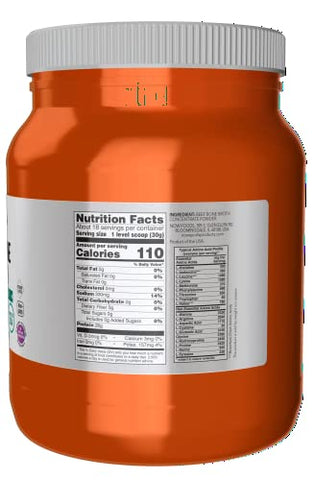 Sports Nutrition: Pó de Caldo de Osso de Carne Bovina Premium, Extrato de Osso de Carne Bovina de Alta Qualidade, 1,2 Libras (550g) - NOW Foods