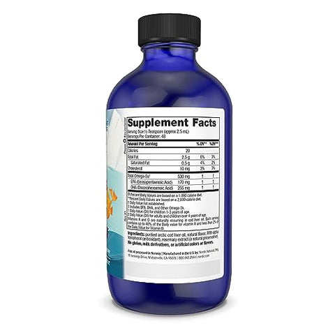 DHA Infantil, Morango – 120 ml para Crianças – 530 mg de Ômega-3 com EPA - Nordic Naturals
