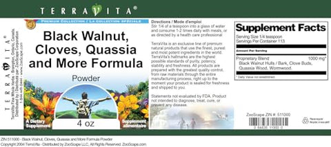 Terravita - TerraVita Fórmula em Pó de Limpeza – Noz Preta, Cravo, Quássia e Mais (120g) – Pacote com 2