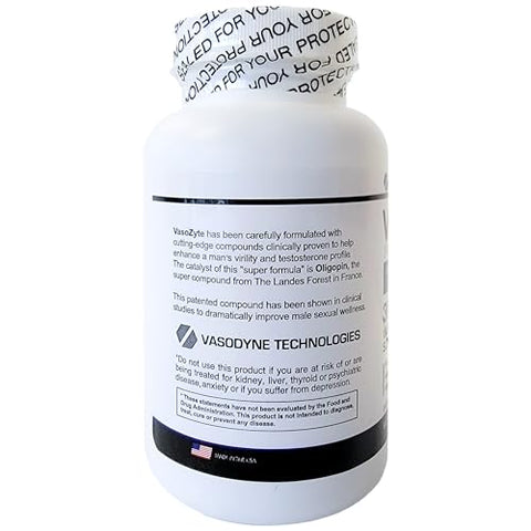Generic - VasoZyte – Suporte ao Óxido Nítrico | Aumenta a Vasodilatação | 60 cápsulas | 500mg