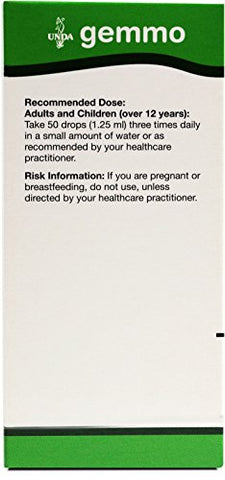 Gemmo Therapy Extrato de Broto Jovem de Crataegus Oxyacantha | 125 ml | 4.2 fl. oz - UNDA