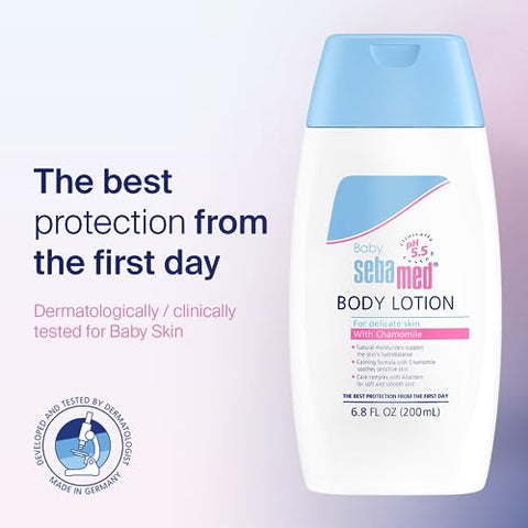 SEBAMED - Sebamed Loção para Bebê pH 5.5 Ultra Suave Hidratante Recomendado por Dermatologistas para Pele Sensível e Delicada 200ml