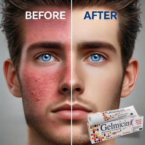 Hydrocortisone 1%% – Creme Anti-Coceira, Irritação na Pele, Alergias na Pele, Eczema, Psoríase – Tamanho 40g - Gelmicin