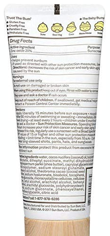 Sun Bum - Protetor Solar Mineral Baby Bum | FPS 50 | Proteção UVA, UVB Rosto e Corpo | Sem Fragrância, Seguro para Pele Sensível | Tamanho Viagem | 90 ml | Pacote com 2 Unidades