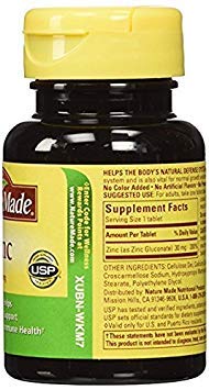 Zinco 30 mg – 100 Comprimidos, Pacote com 3 – Compre Agora! - Nature Made