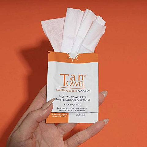 Autobronzeador Toalha Autobronzeadora Médio Escuro Clássico 10 Unidades - Tan Towel