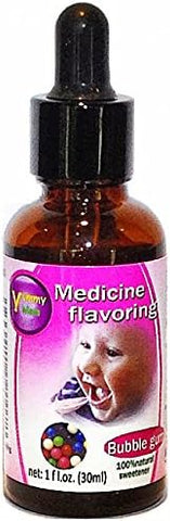 Yummy Meds - Gotas Saborizantes para Medicamentos Amargos de Bebês e Crianças – Sabor Chiclete Tutti-Frutti – Marca Flavor Medicine