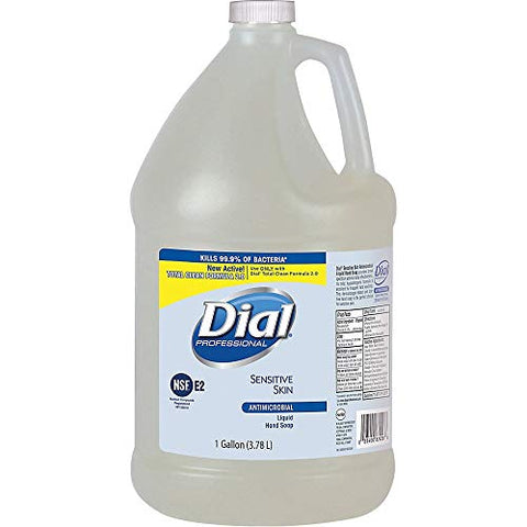 Sabonete Antimicrobiano para Pele Sensível Dial, Refil, 1 Unidade, Transparente