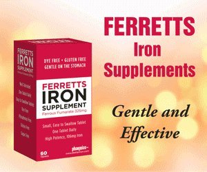Pharmics - Ferretts Suplemento de Ferro, Alta Potência 106 mg Ferro Elemental – 60 comprimidos