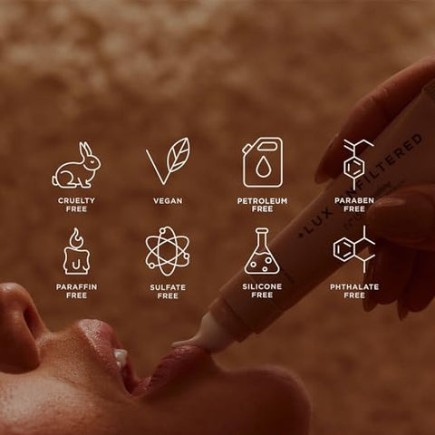 Lux Unfiltered - Lux Unfiltered N°15 – Serum Labial Calmante sem Fragrância, Hidratante, Cuidado Labial Vegano Cruelty-Free para Lábios Ressecados, Bálsamo Labial Hidratante e Cicatrizante, Lábios Macios como Manteiga