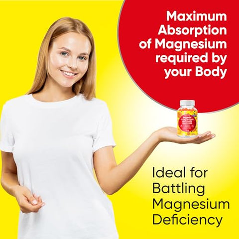 BionerLab - Gomas mastigáveis de Magnésio Glicinato (600mg) para Crianças – Marca: Primeiro Infância