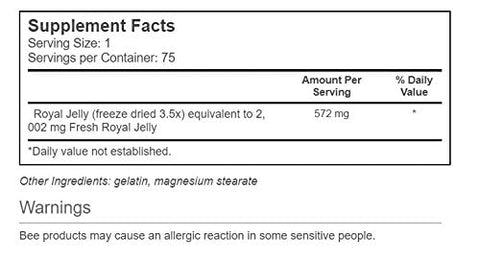 Royal Jelly 2,000 mg – 75 Cápsulas (Pacote com 2) | Mel Real 2.000 mg – 75 Cápsulas (Pacote com 2) | YS Eco Bee Farms - YS Eco Bee Farms