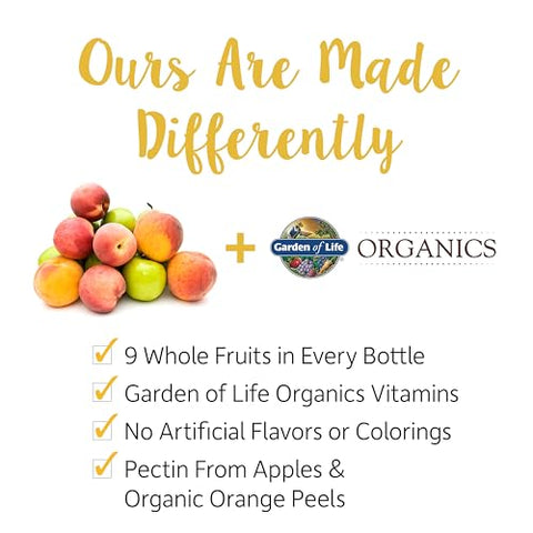 Organics Men 40 Gummy Vitamins – Berry – Certificado Orgânico, Não-OGM, Vegano, Kosher – Multi Completo – Metil B12, C - Garden of Life