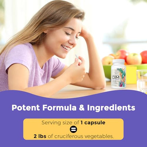 ThrivyThystle - Liposomal DIM 400 mg – Vitamina E e Prímula – Complexo DIM para Mulheres Vegetarianas (1 Pacote)