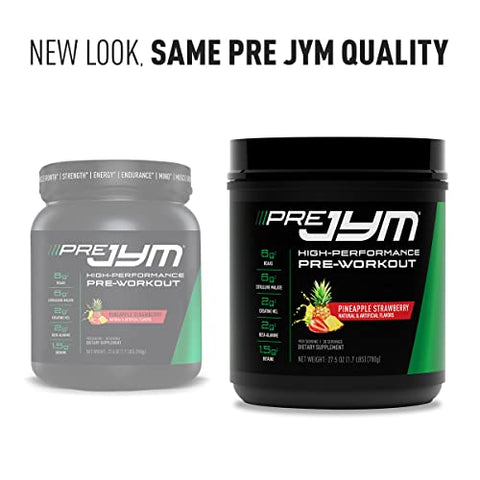 JYM Supplement Science - PRE JYM 30 Porções – Abacaxi Morango | Pré-treino de Alta Performance