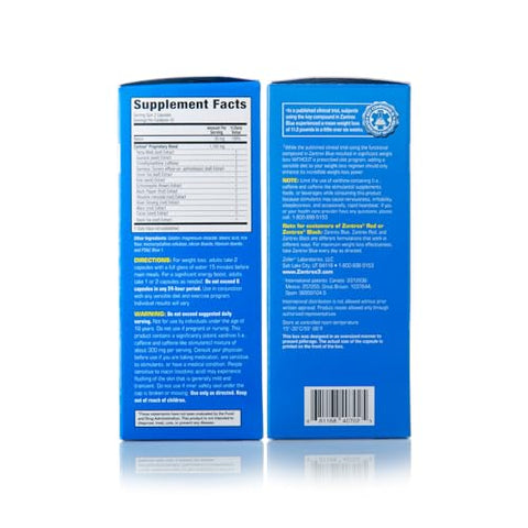 Zantrex - Suplemento para Perda de Peso Blue – Pílulas para Emagrecimento – Suplementos Dietéticos para Perda de Peso – Suplemento para Perder Peso – Pílulas Energéticas e para Perda de Peso – 84 Unidades