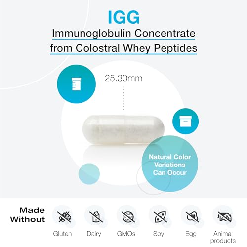 IgG 2000 CWP – Concentrado de Imunoglobulina (a partir de Peptídeos de Soro Colostral) para Apoiar a Saúde Intestinal, Função Imunológica e Atividade Saudável de Citocinas (120 Cápsulas) - XYMOGEN