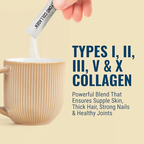 Live Conscious - Beyond Collagen Peptides Powder Unflavored Packets – Hidrolisado de Colágeno em Pó – Cabelo Pele Unhas –