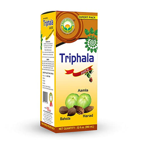 Suco Orgânico de Amla Bibhitaki | BASIC AYURVEDA Triphala Juice | 960ml (32.46 fl oz) | Fruta em Suco | G