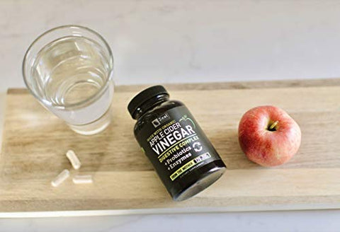 Zeal Naturals - Cápsulas de Vinagre de Maçã Orgânico com Enzimas Digestivas – Potencialize sua Digestão