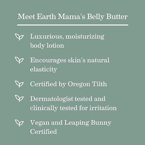 Belly Butter: Creme Corporal para Gestantes, Hidratante para Pele Seca | Cuidados com a Gravidez e Pós-Parto, com Aloe Vera, Sem Fragrância, 240ml (2-Pack) - Earth Mama