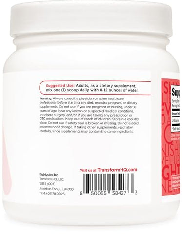 L-Glutamina em Pó 500g (Sabor Limonada de Morango) – Sem Glúten, Não-OGM - TransformHQ